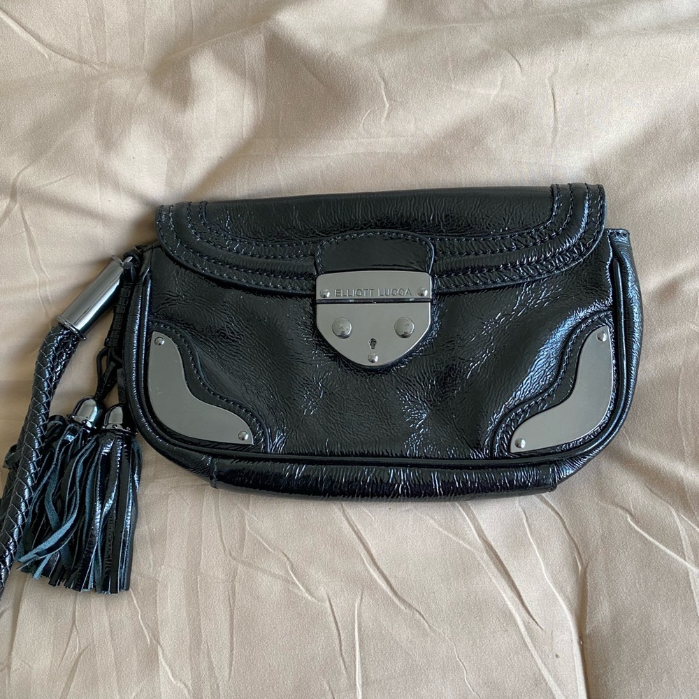 Elliot Lucca Leather Clutch Vintage